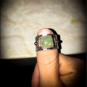 SILPADA ring green gem